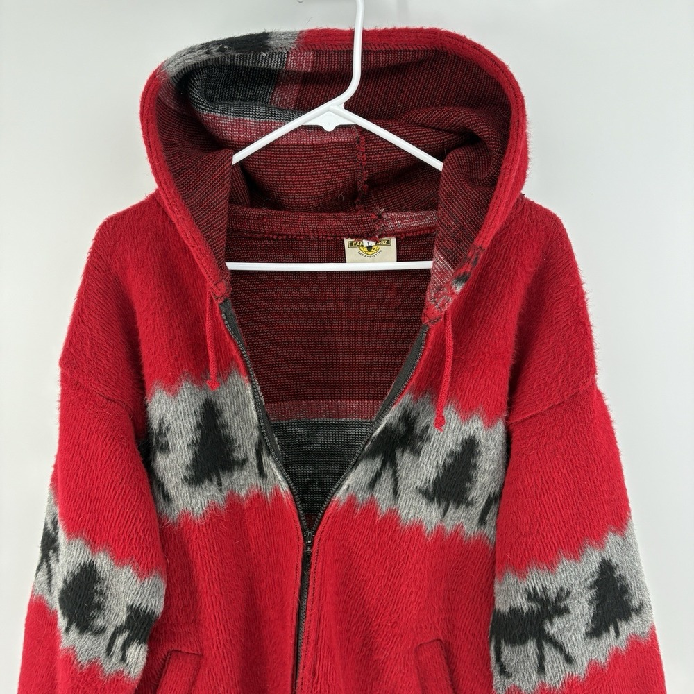Vintage‎ Earth Ragz Unisex Large Full Zip Jacket Hooded Western Wool Blend